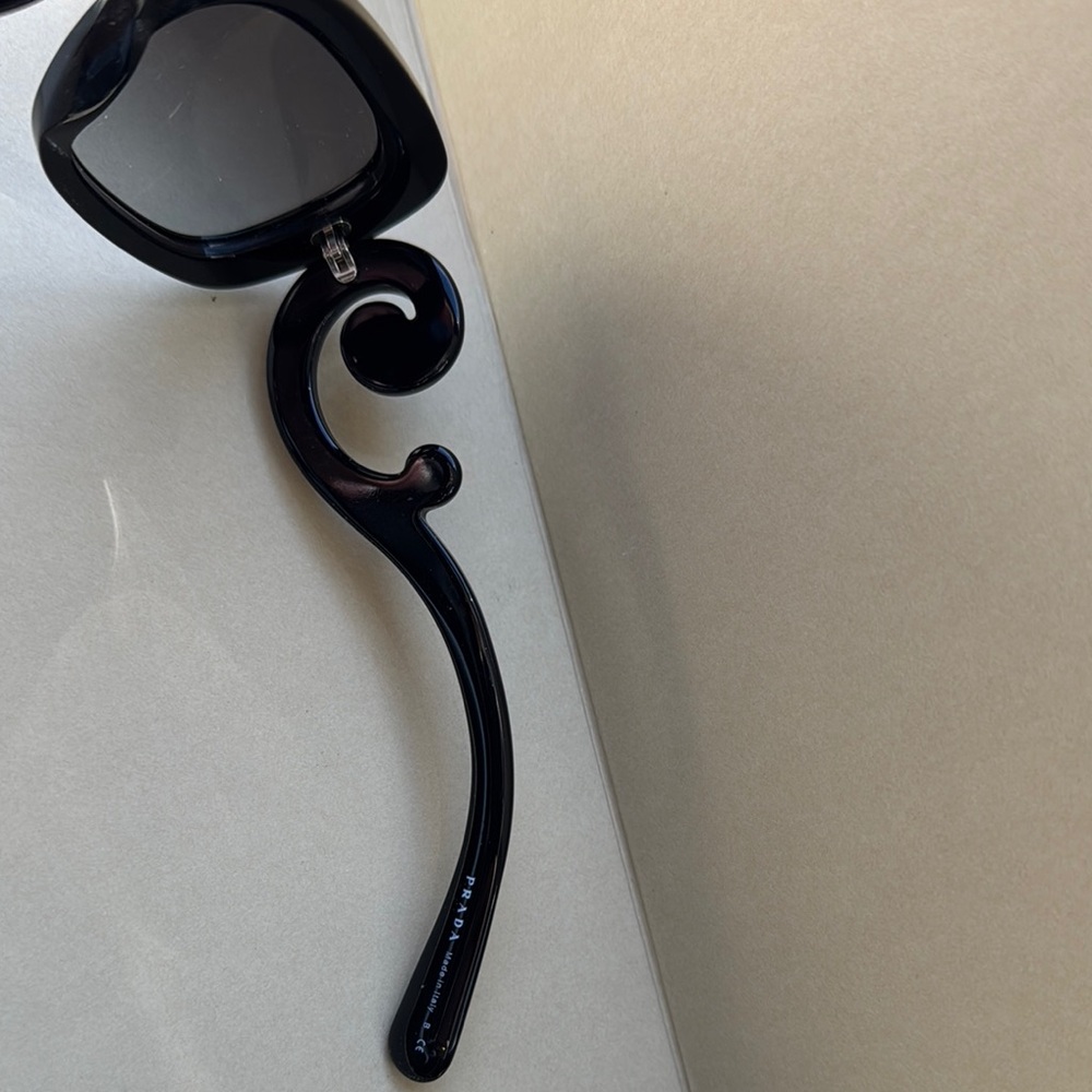 Prada Black Baroque Women's Sunglasses - Picture 3 of 12